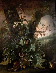 Still Life with Frog and Goldfinch